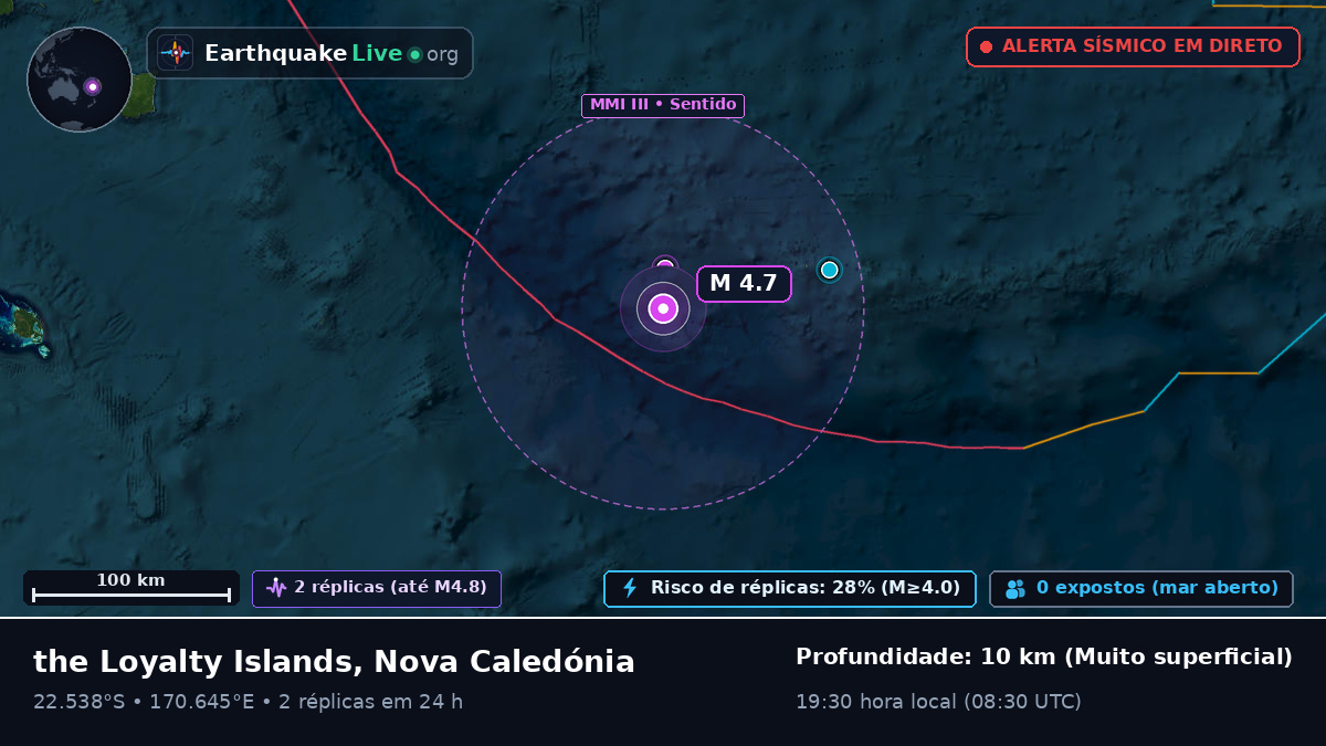 Oceano Pacífico Sul (Nova Caledónia)