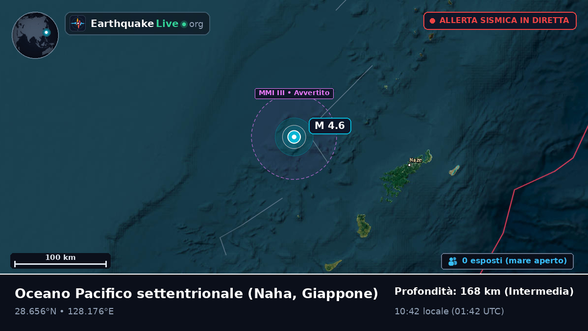 Oceano Pacifico settentrionale (Giappone)