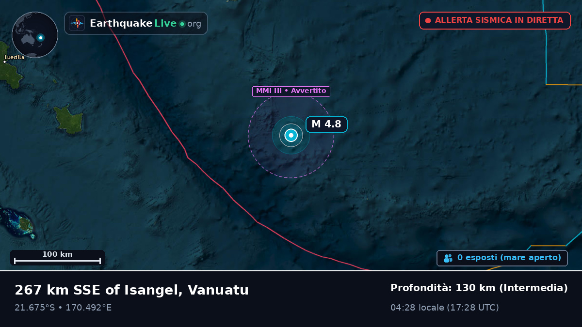 Oceano Pacifico meridionale (Nuova Caledonia)
