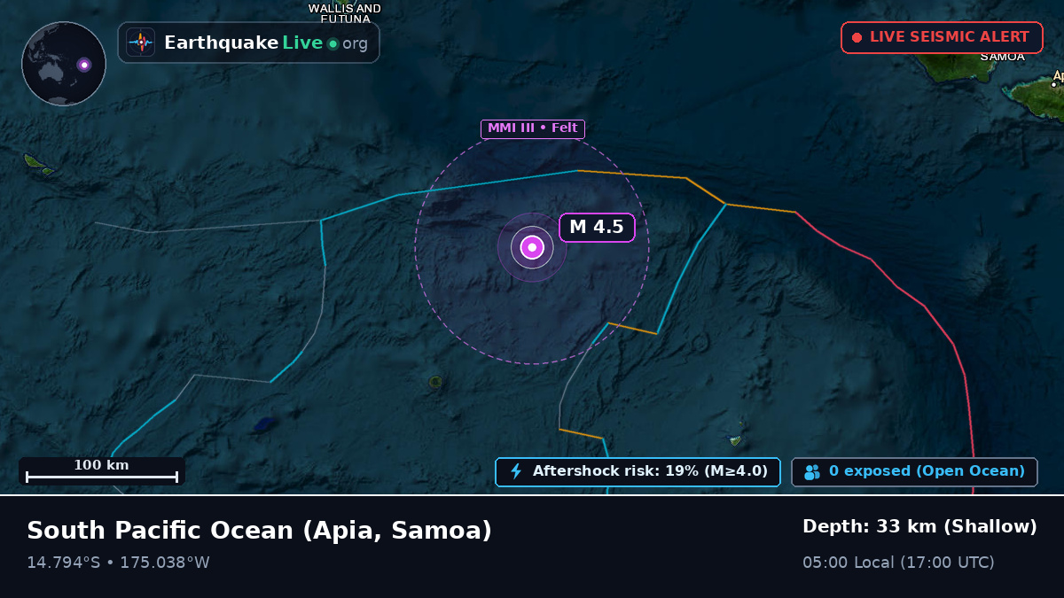 South Pacific Ocean (Samoa)
