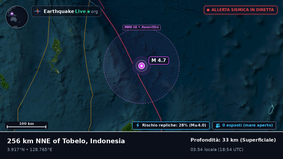 Oceano Pacifico settentrionale (Indonesia)