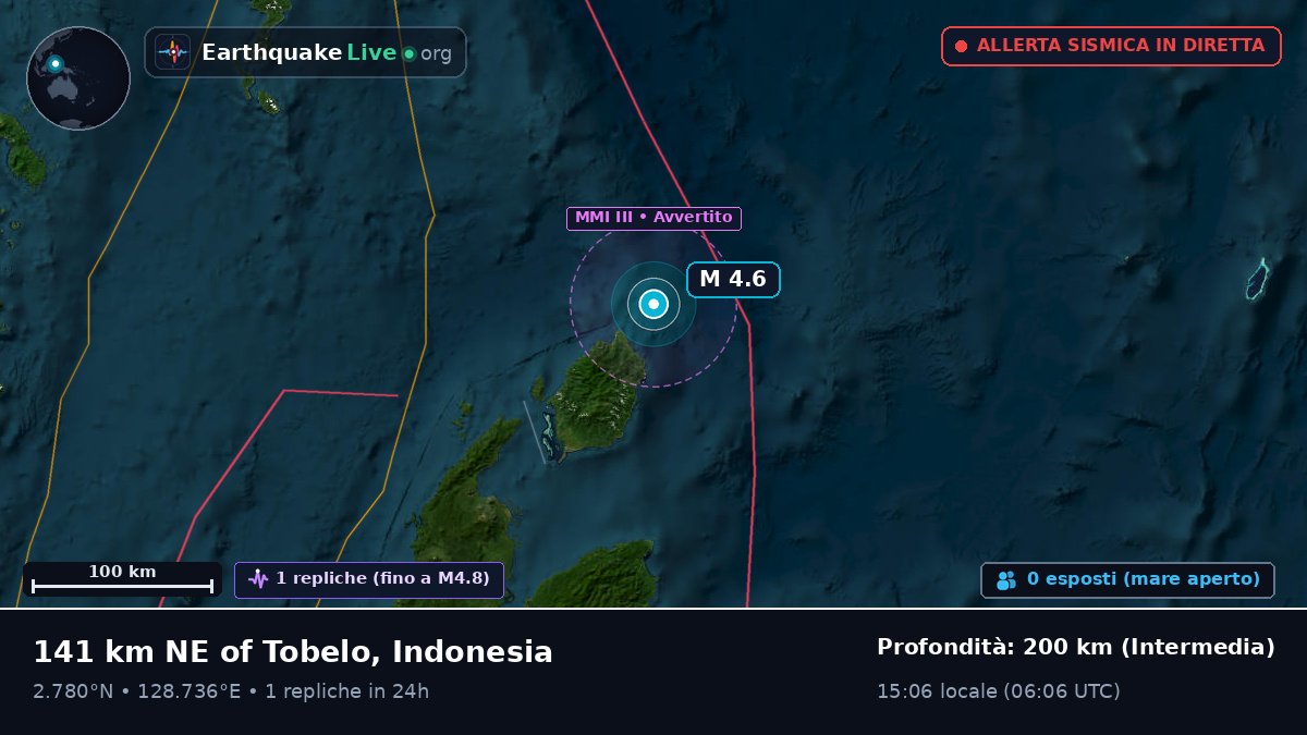 Oceano Pacifico settentrionale (Indonesia)