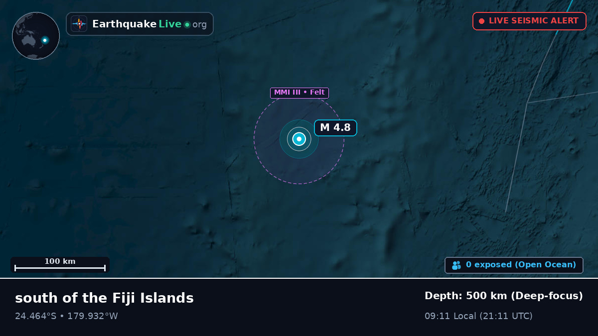 South Pacific Ocean (Kermadec Islands)