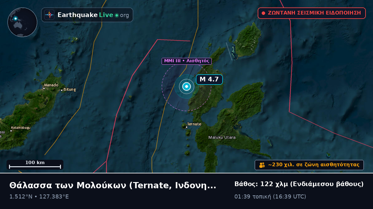 Θάλασσα των Μολούκων (Ινδονησία)