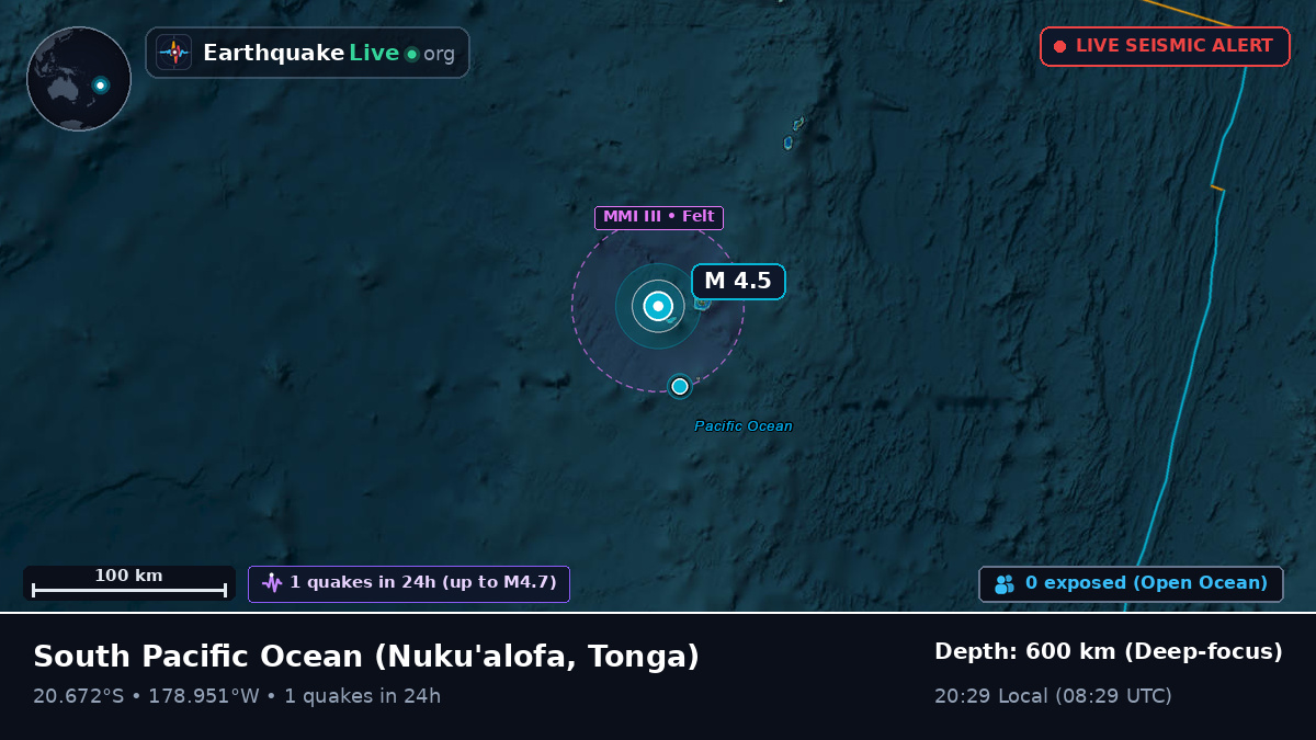 South Pacific Ocean (Tonga)