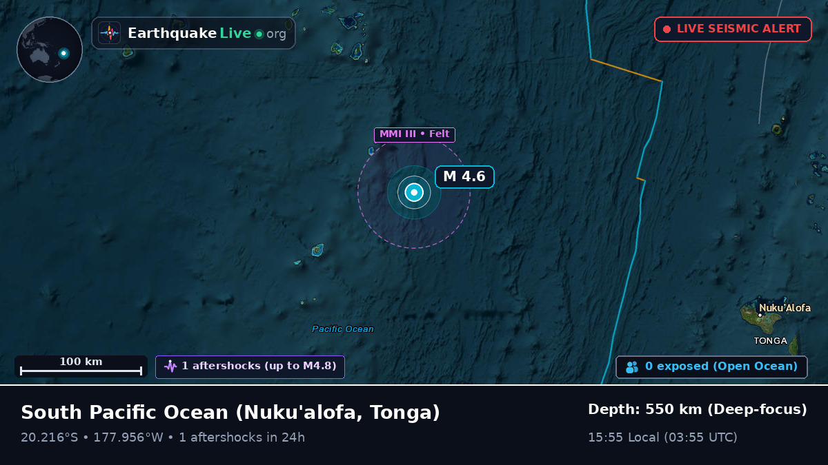 South Pacific Ocean (Tonga)
