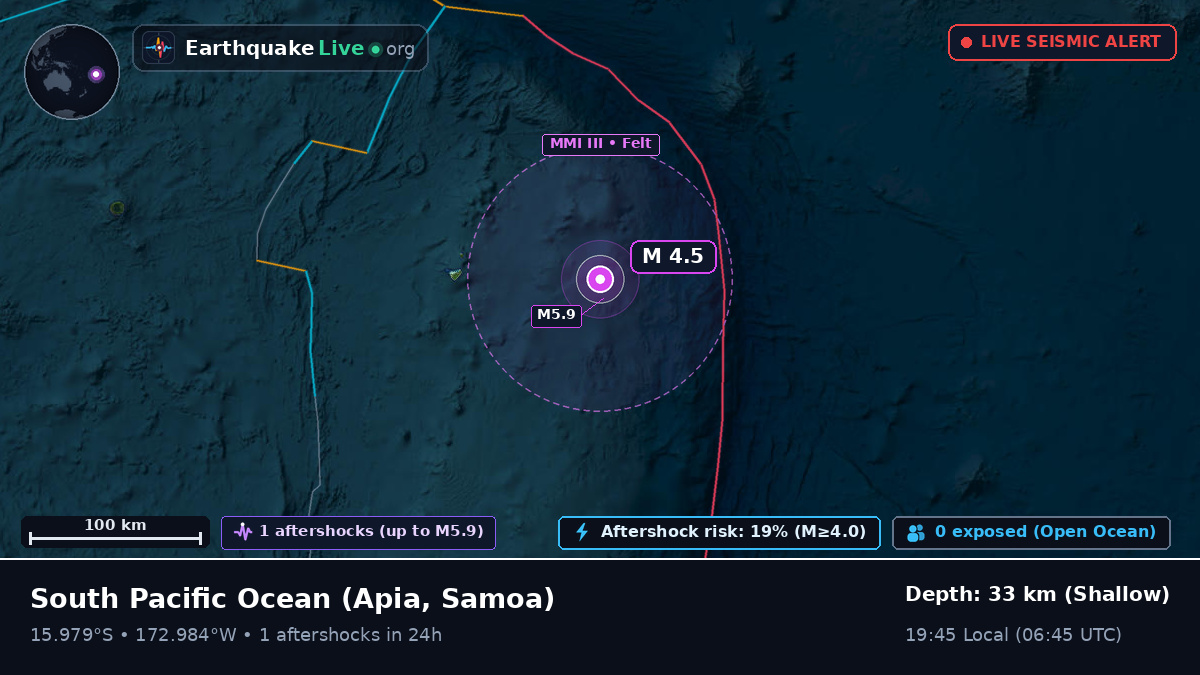 South Pacific Ocean (Samoa)