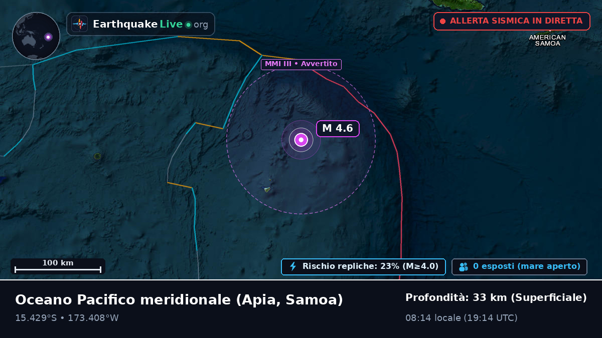 Oceano Pacifico meridionale (Samoa)
