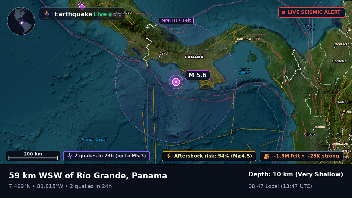 Off the coast of Santiago, Panama