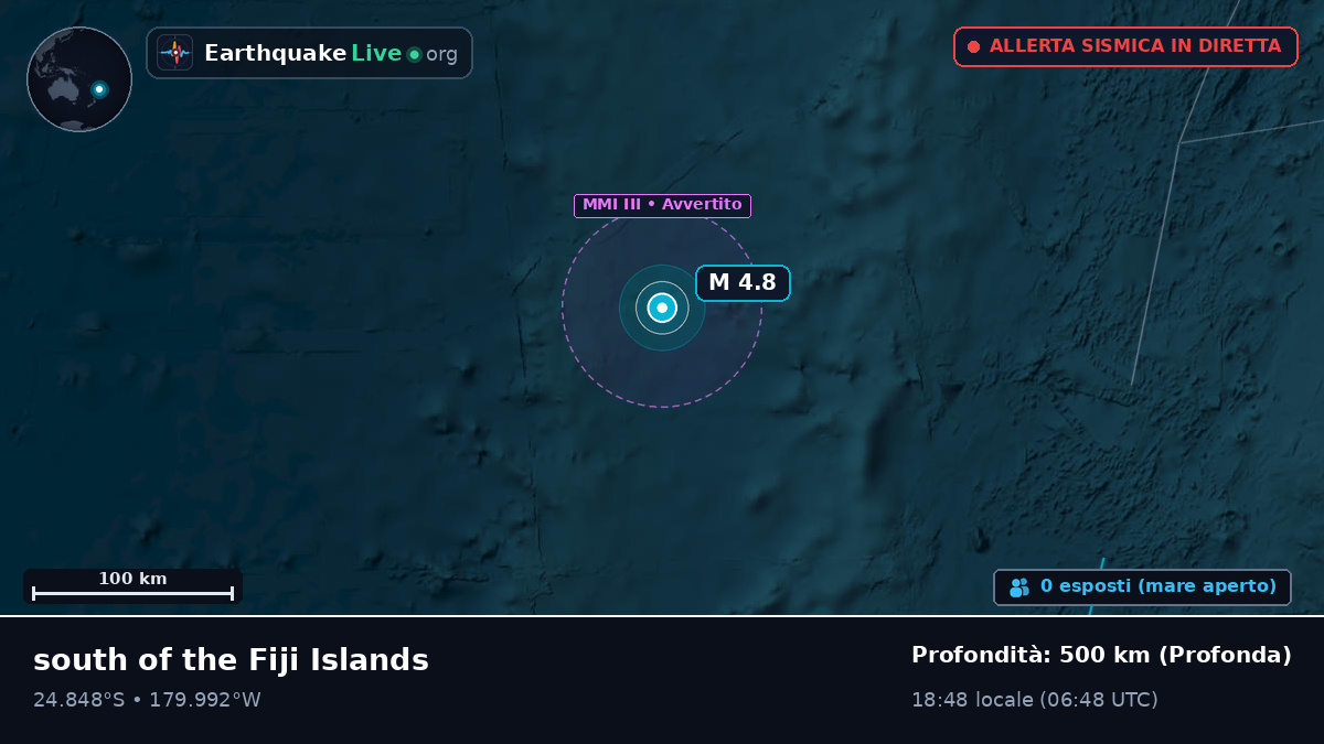 Oceano Pacifico meridionale (Kermadec Islands)
