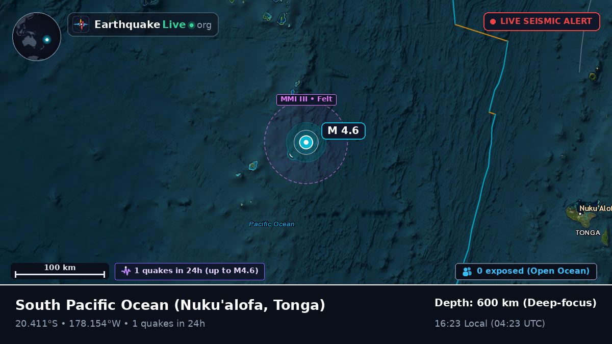 South Pacific Ocean (Tonga)