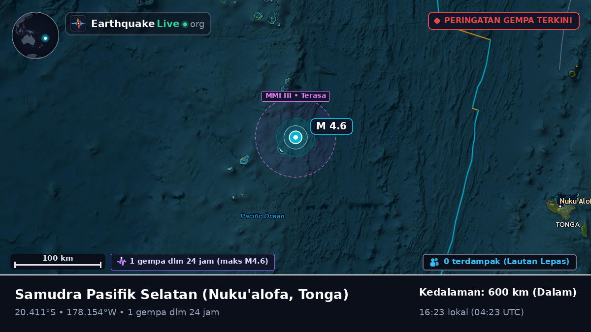Samudra Pasifik Selatan (Tonga)