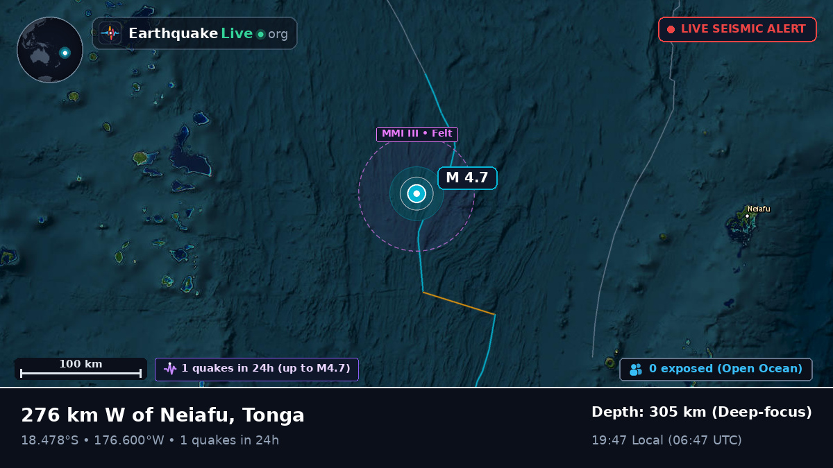 South Pacific Ocean (Tonga)