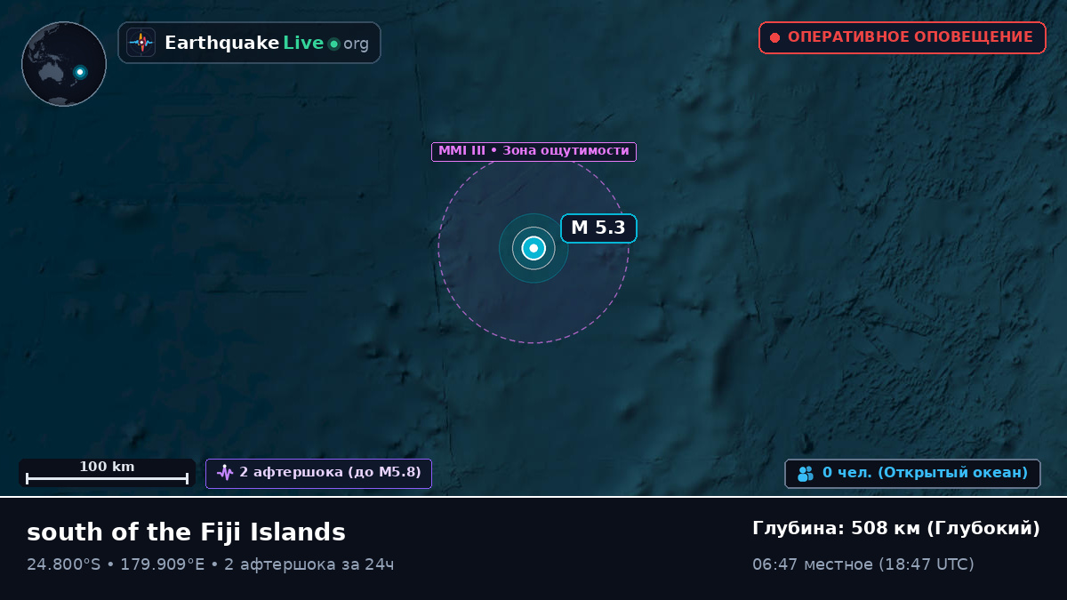 Южная часть Тихого океана (Kermadec Islands)