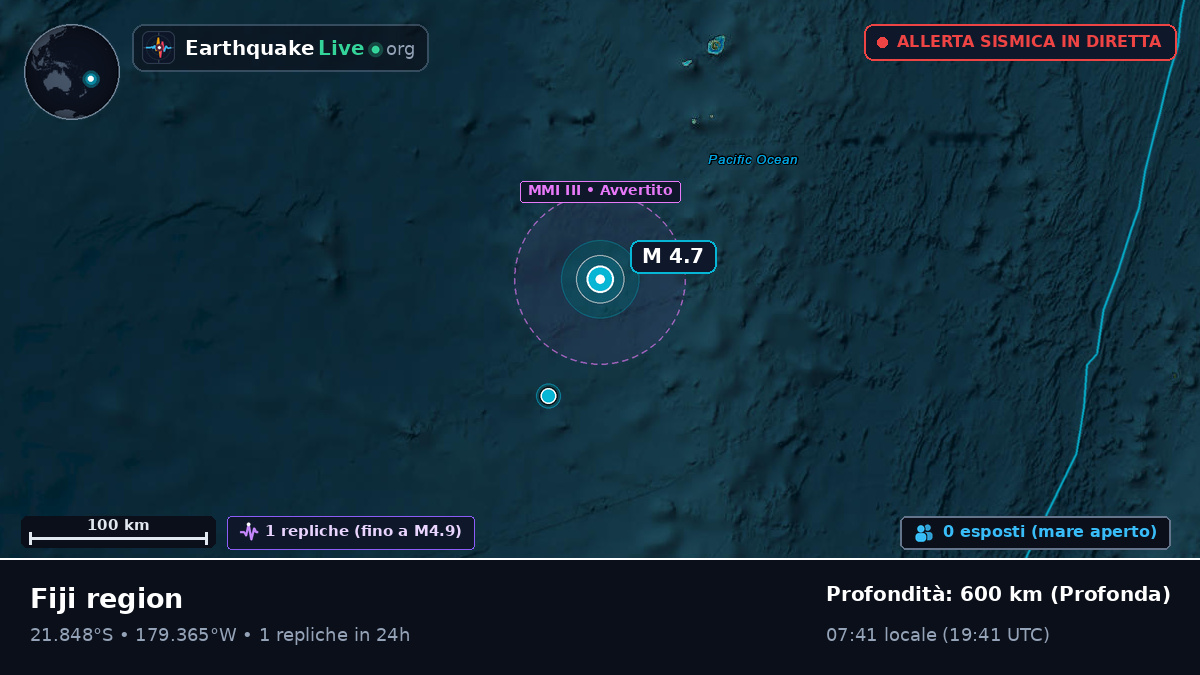 Oceano Pacifico meridionale (Tonga)