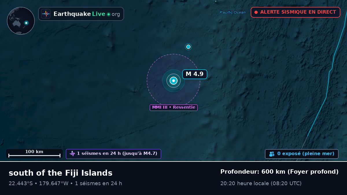 Océan Pacifique Sud (Tonga)