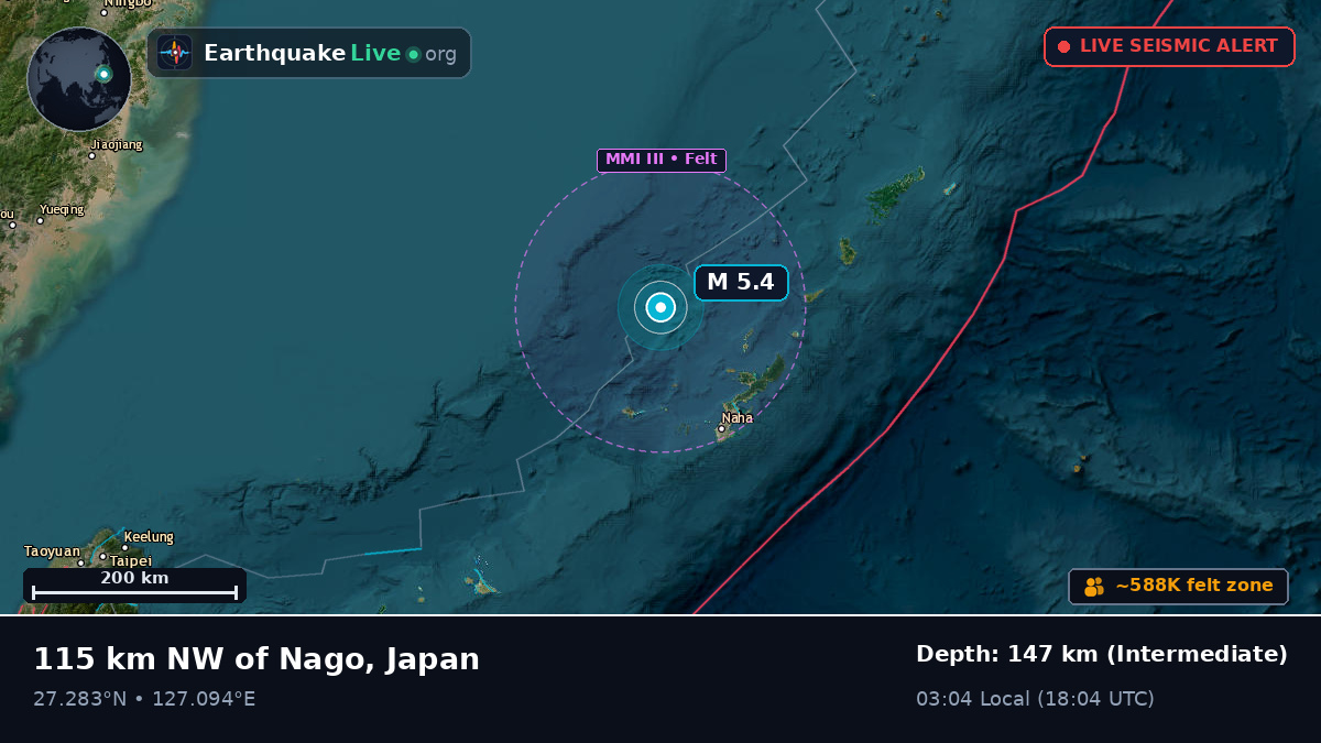 Off the coast of Naha, Japan