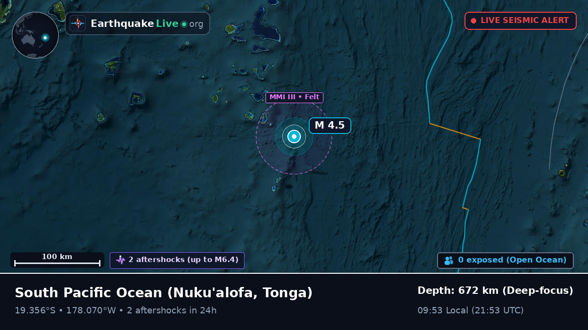 South Pacific Ocean (Tonga)