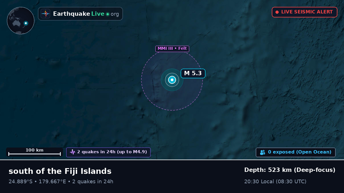 South Pacific Ocean (Kermadec Islands)