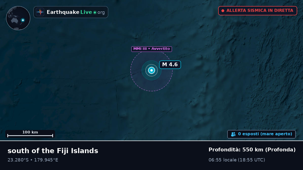 Oceano Pacifico meridionale (Tonga)