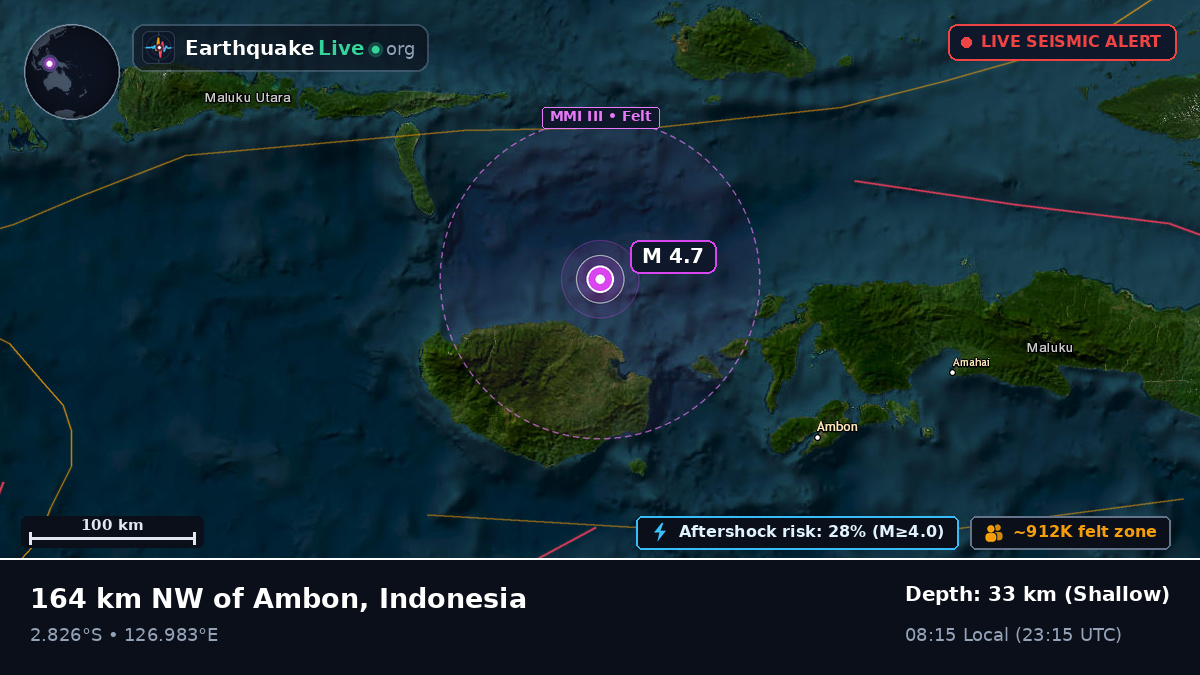 Off the coast of Ambon, Indonesia