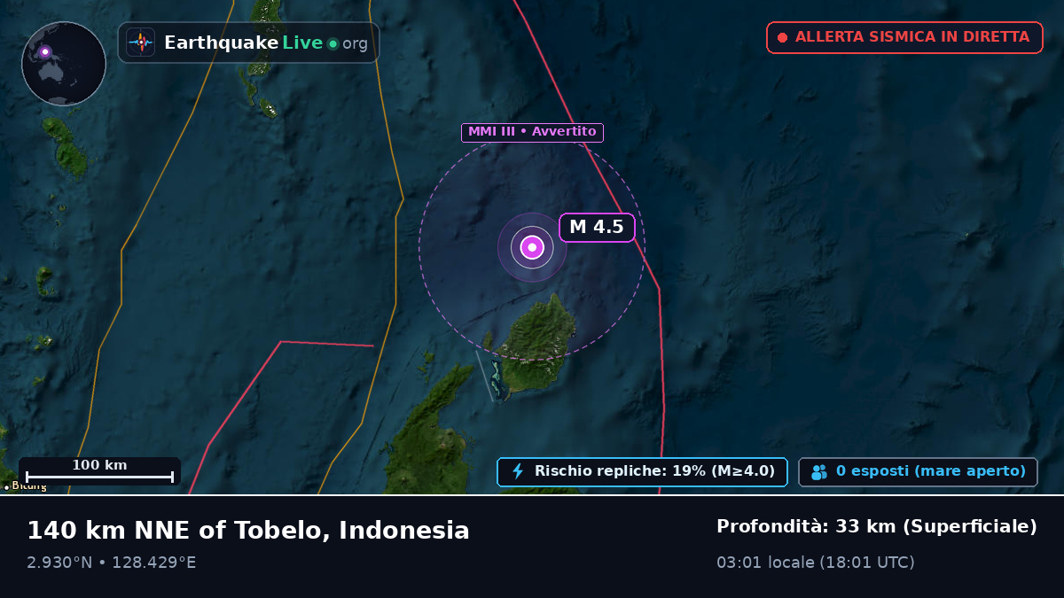 Oceano Pacifico settentrionale (Indonesia)