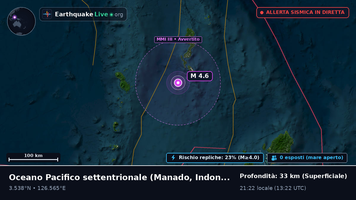 Oceano Pacifico settentrionale (Indonesia)