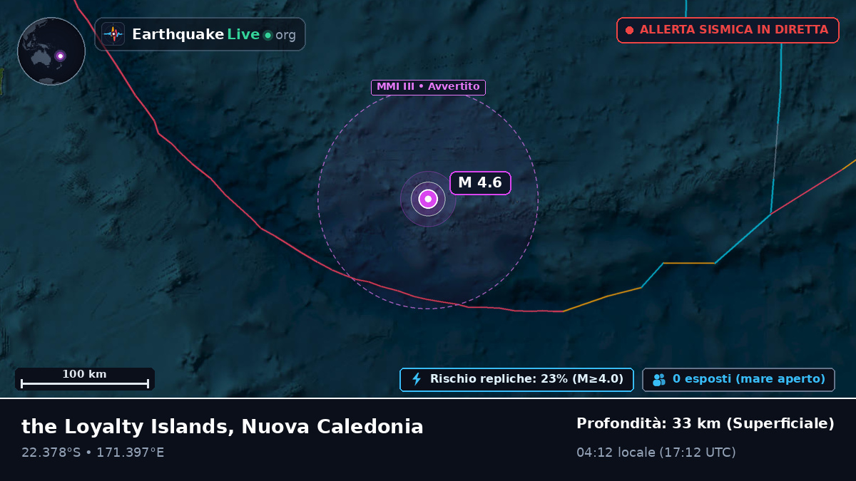 Oceano Pacifico meridionale (Nuova Caledonia)