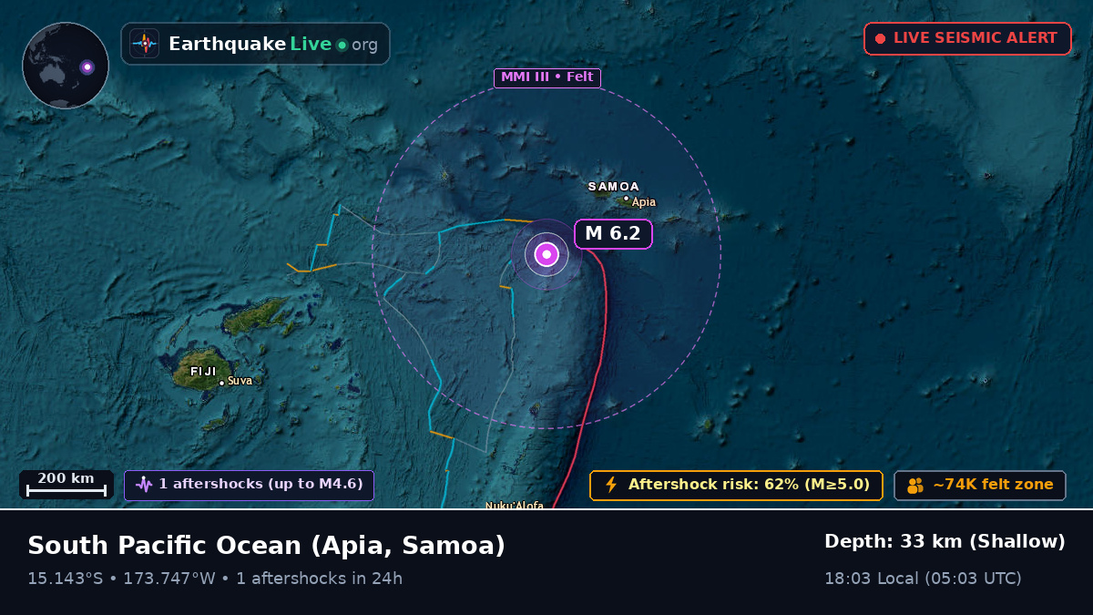 South Pacific Ocean (Samoa)