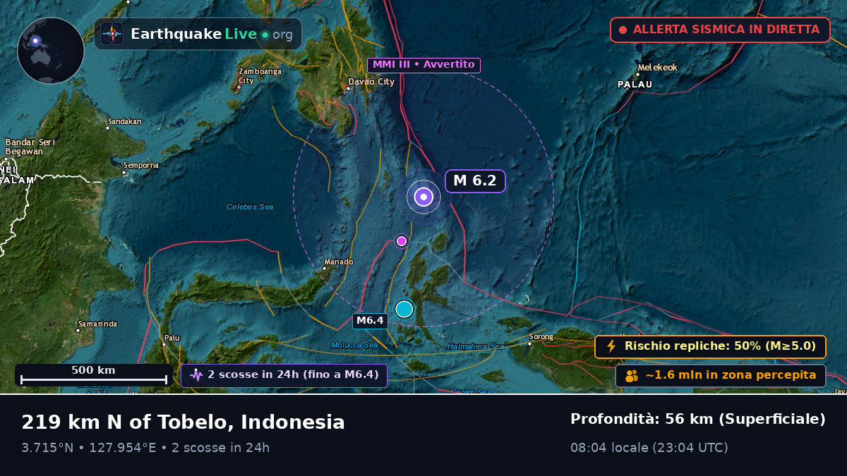 Oceano Pacifico settentrionale (Indonesia)