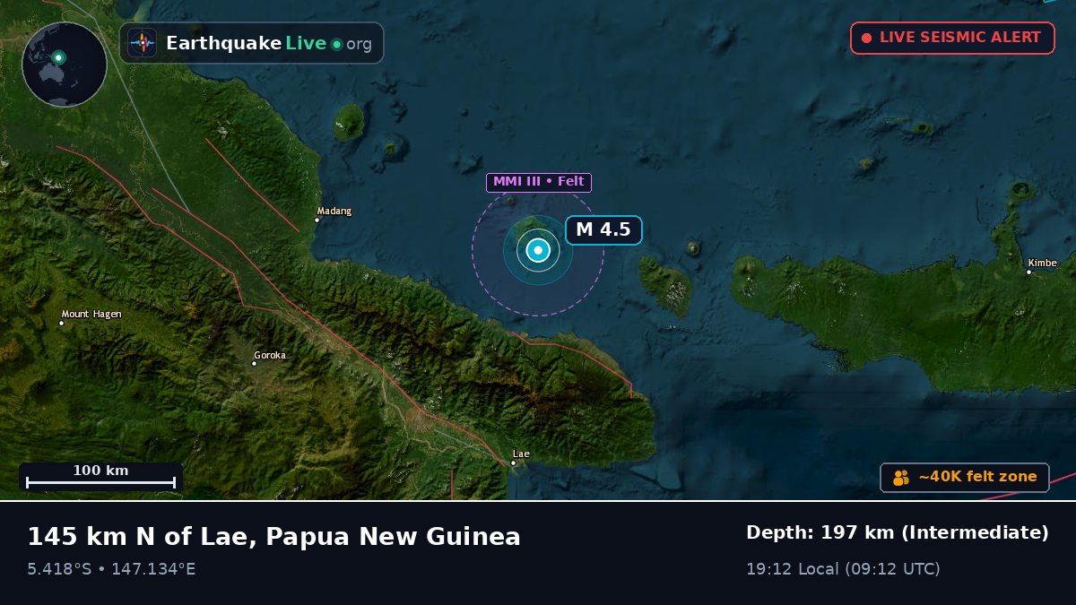 Off the coast of Lae, Papua New Guinea