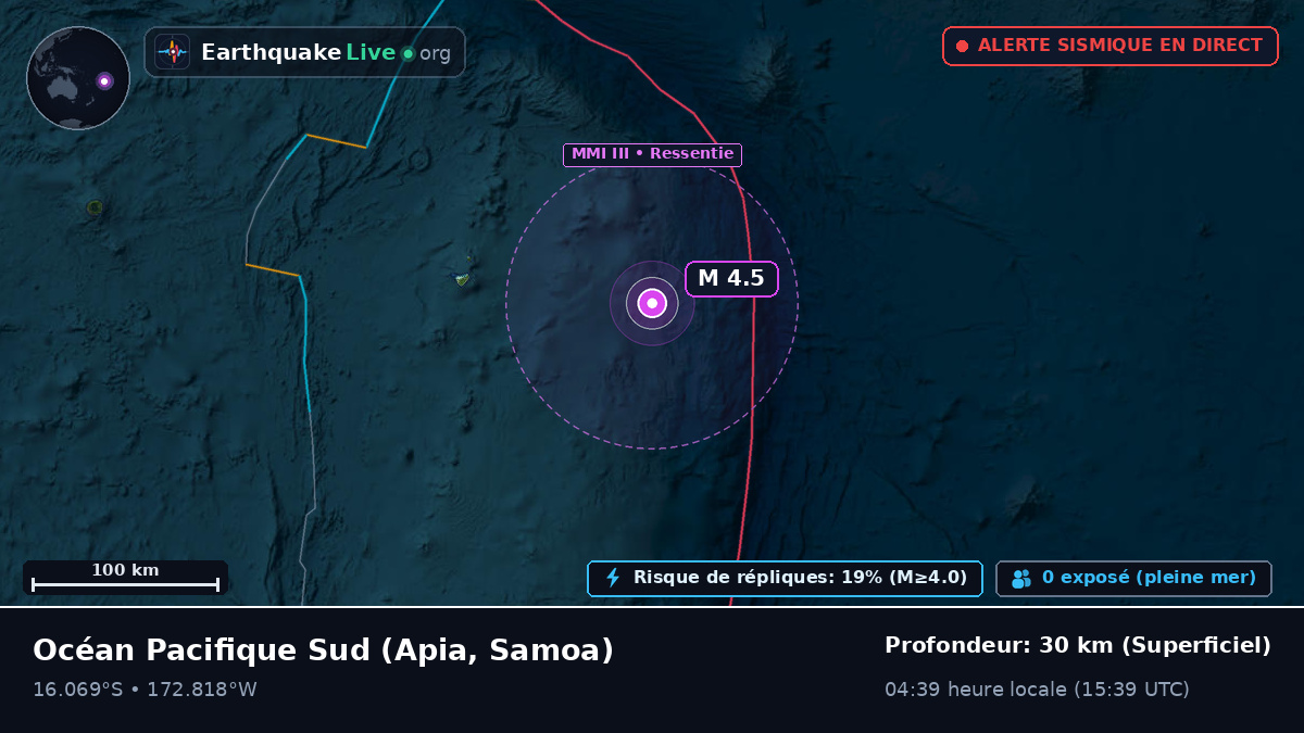Océan Pacifique Sud (Samoa)