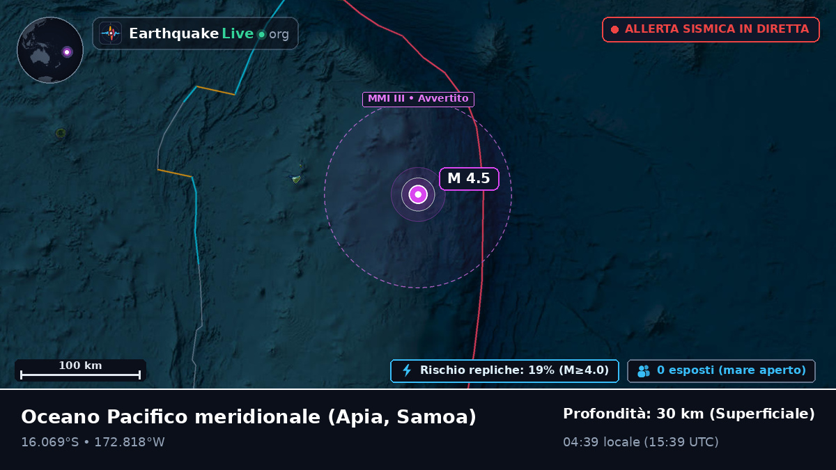 Oceano Pacifico meridionale (Samoa)