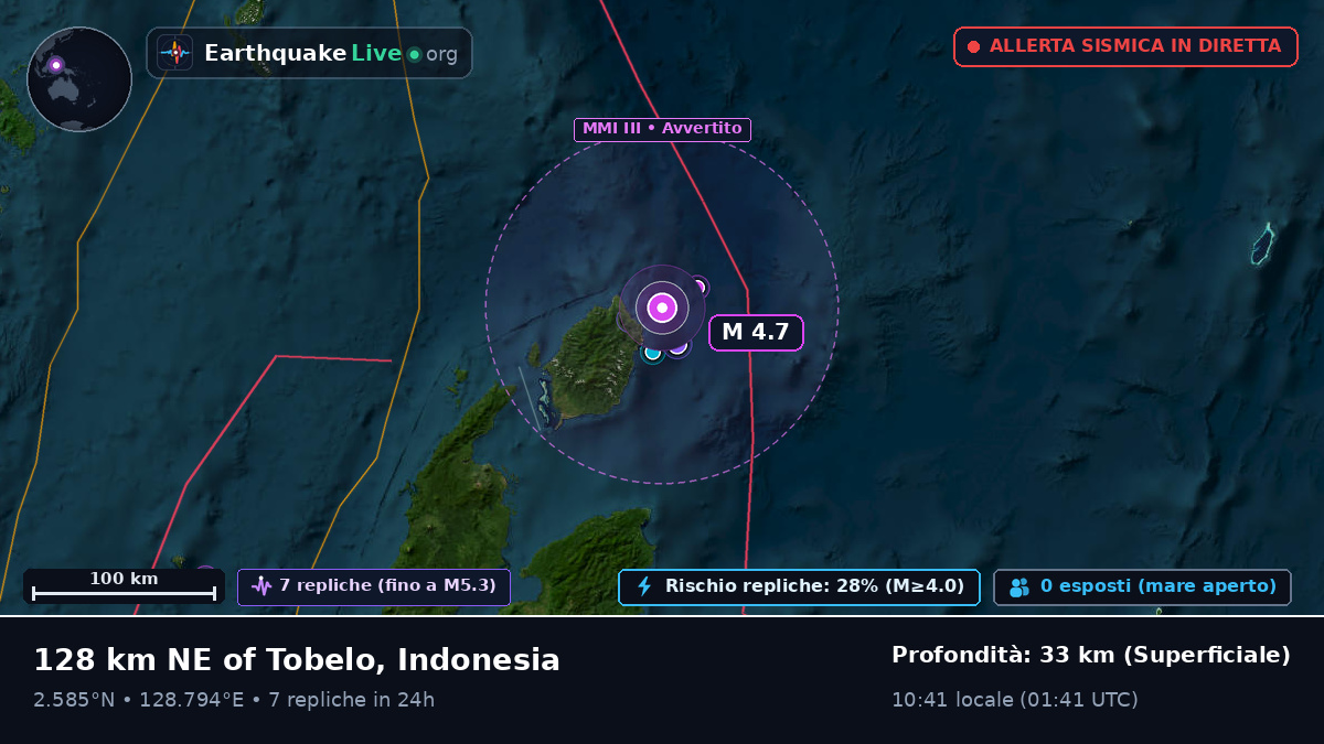 Oceano Pacifico settentrionale (Indonesia)