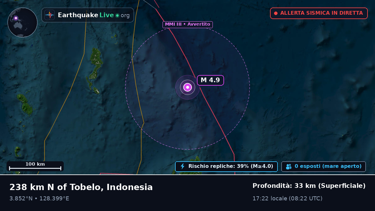 Oceano Pacifico settentrionale (Indonesia)