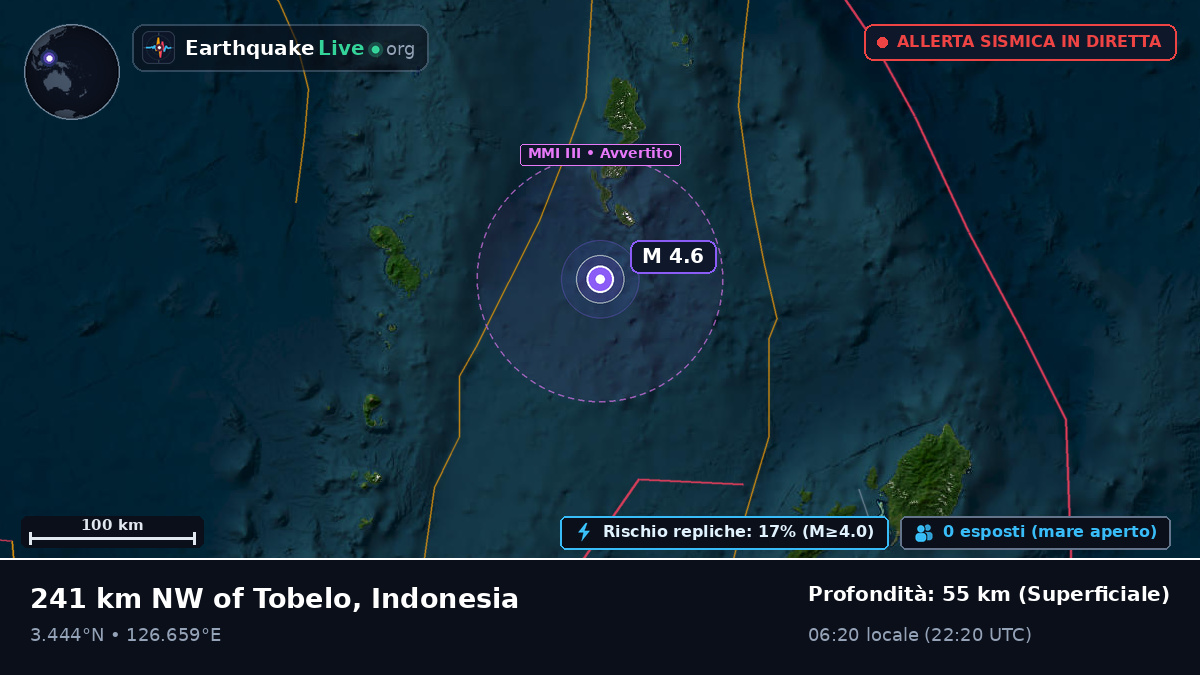 Oceano Pacifico settentrionale (Indonesia)