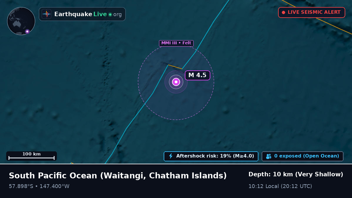 South Pacific Ocean (Chatham Islands)