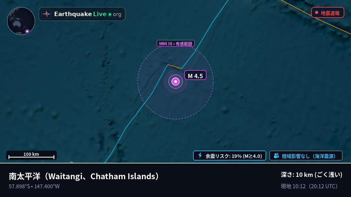 南太平洋 (Chatham Islands)