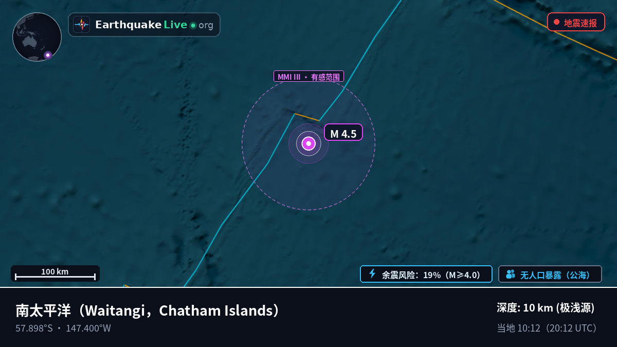 南太平洋 (Chatham Islands)