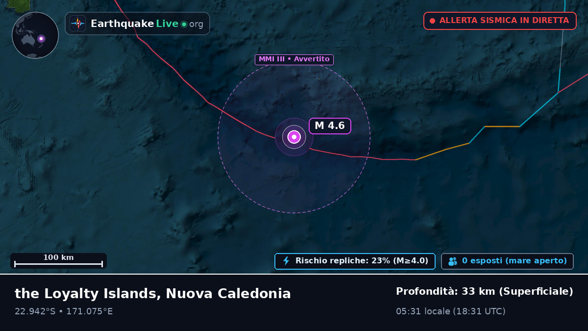 Oceano Pacifico meridionale (Nuova Caledonia)