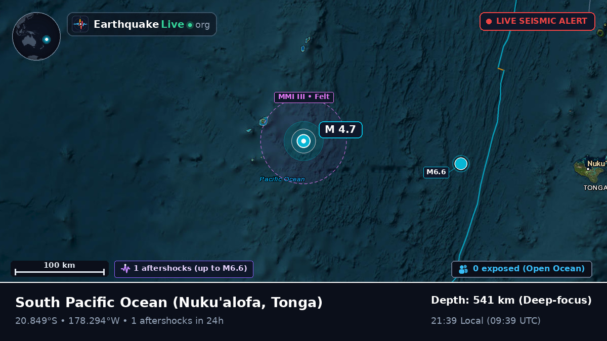 South Pacific Ocean (Tonga)