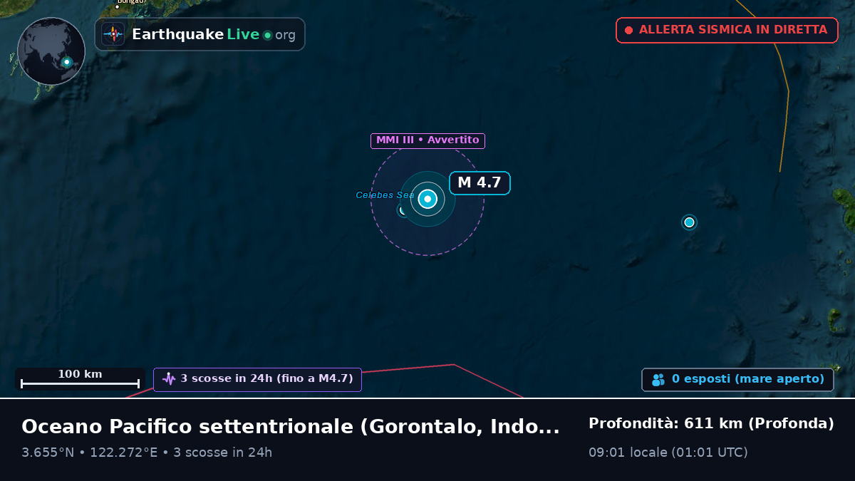 Oceano Pacifico settentrionale (Indonesia)