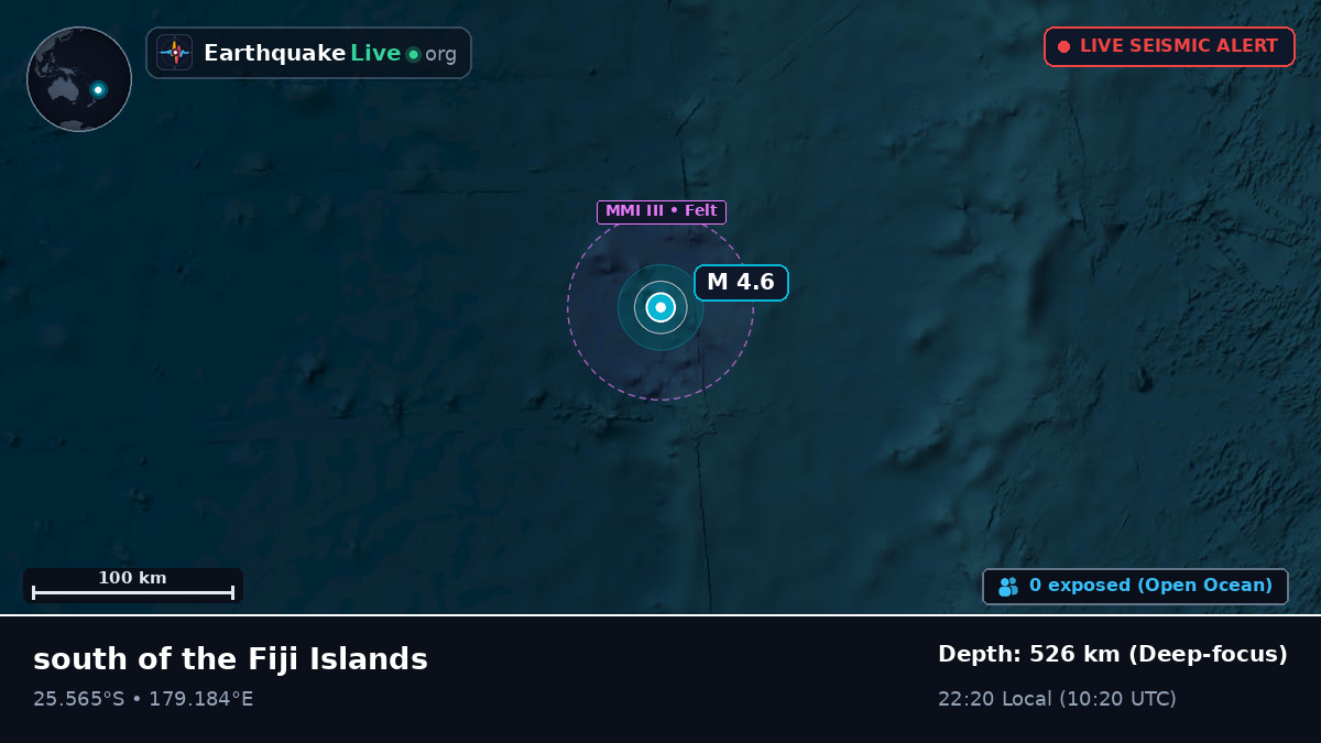 South Pacific Ocean (Kermadec Islands)