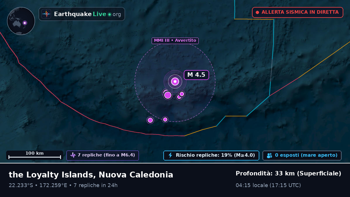 Oceano Pacifico meridionale (Nuova Caledonia)