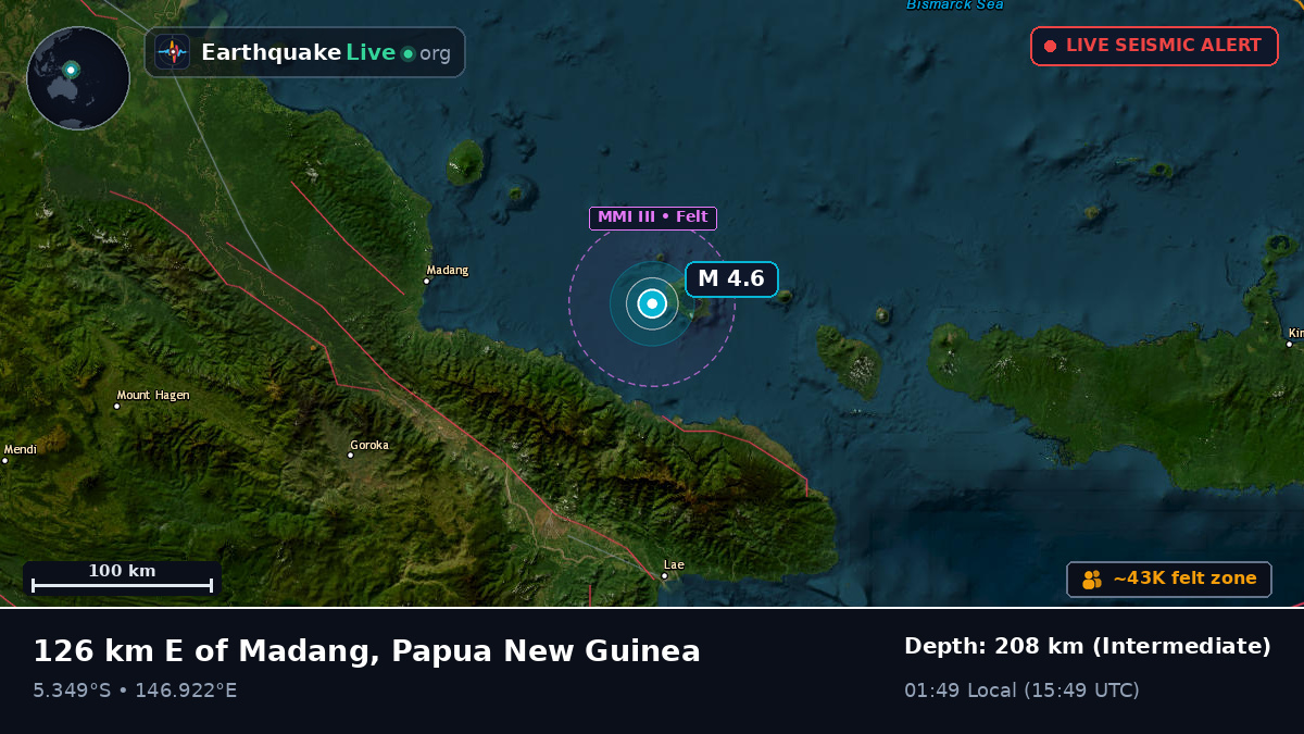 Off the coast of Madang, Papua New Guinea