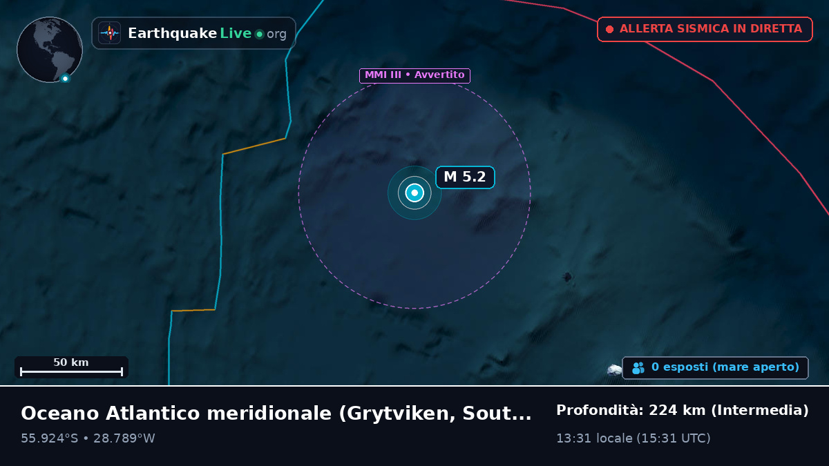Oceano Atlantico meridionale (South Georgia and the Islands)