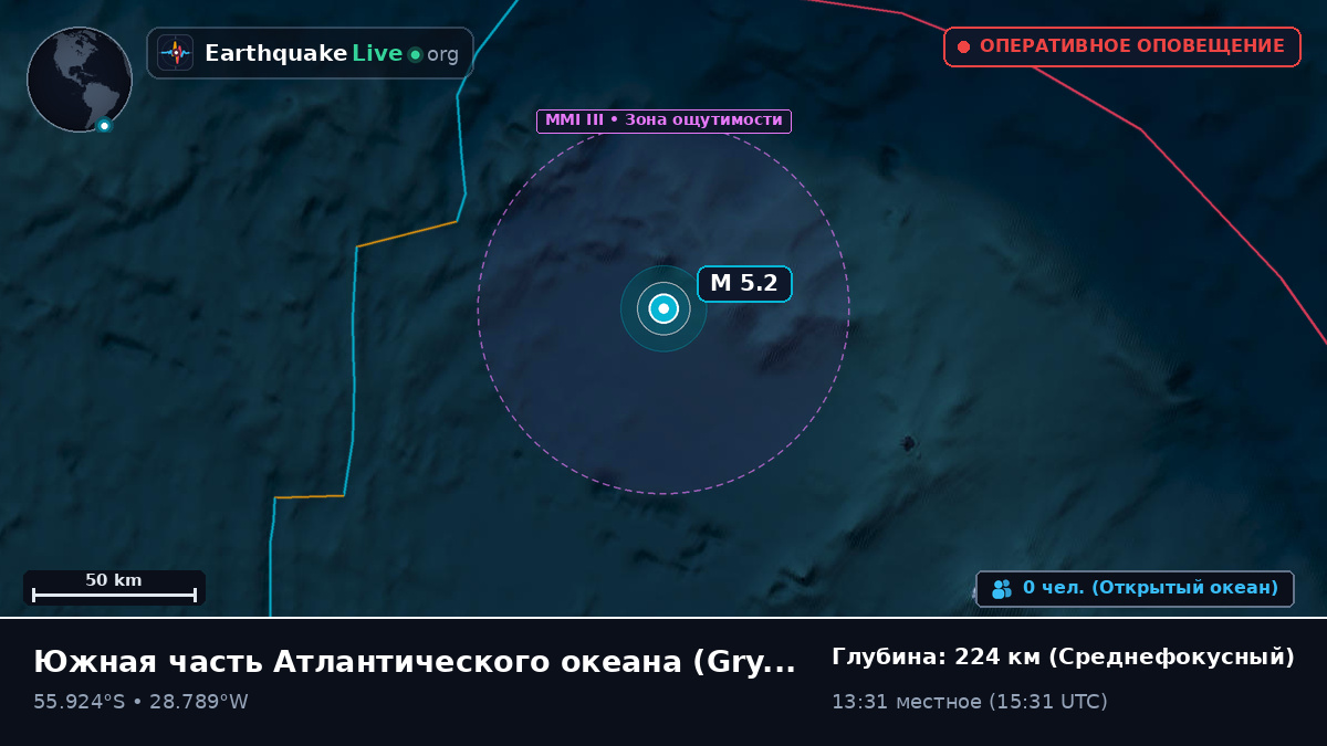 Южная часть Атлантического океана (South Georgia and the Islands)
