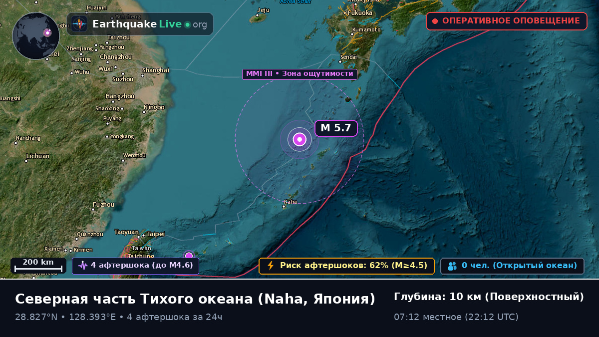 Северная часть Тихого океана (Япония)