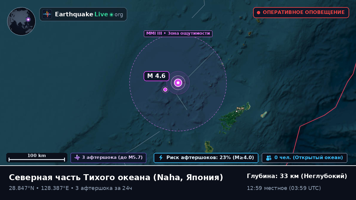 Северная часть Тихого океана (Япония)