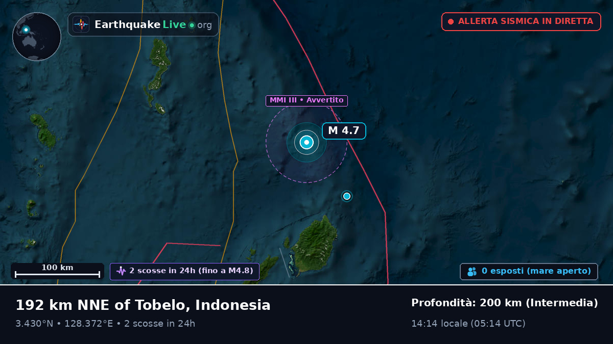 Oceano Pacifico settentrionale (Indonesia)